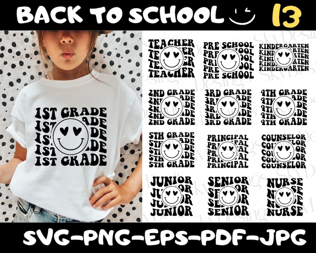 Back to School SVG Bundle, Teacher Svg, Grade Level Svg, Hello School ...