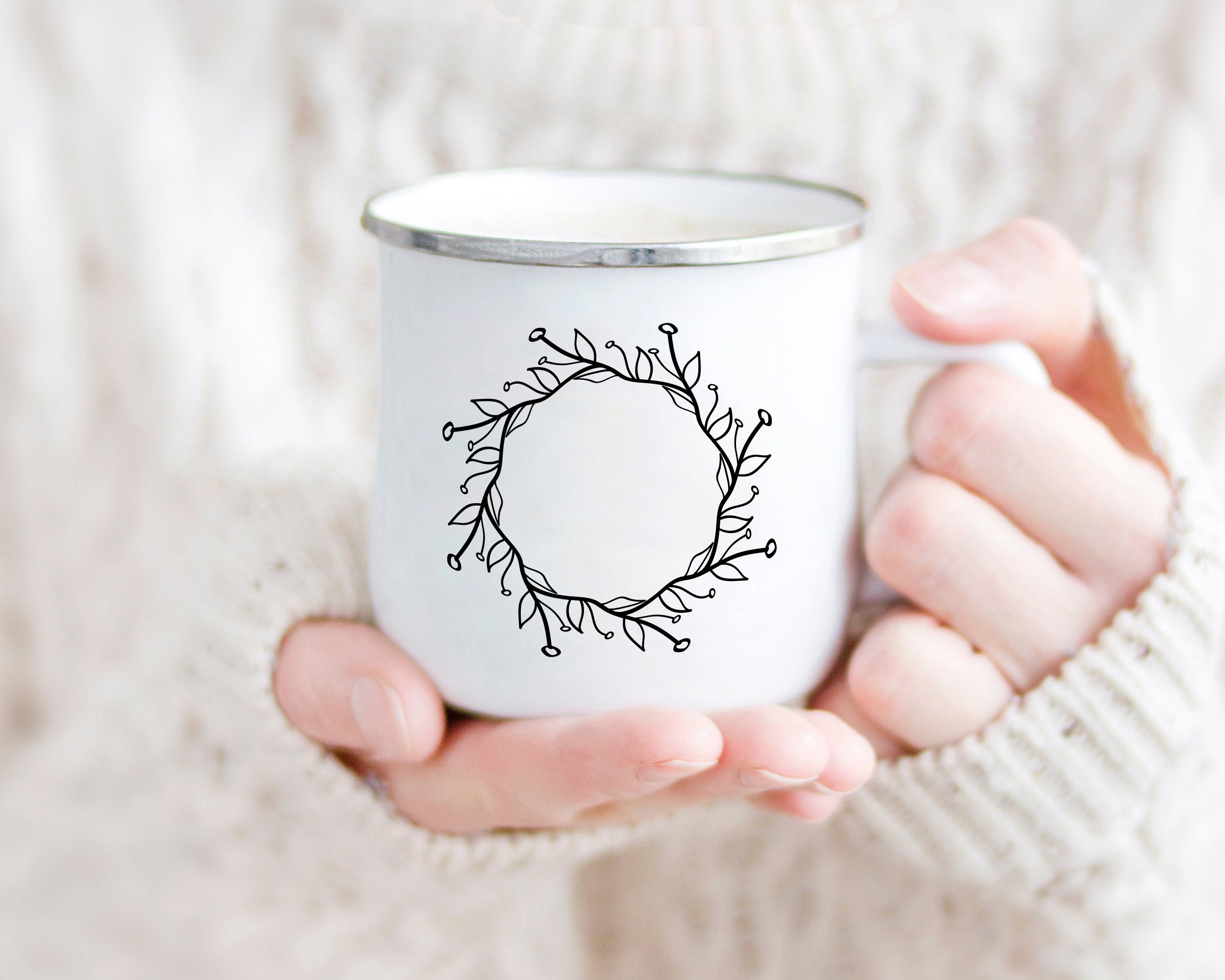 Wreath Svg Floral Wreath Svg Frame Svg Floral Frame Svg - Etsy