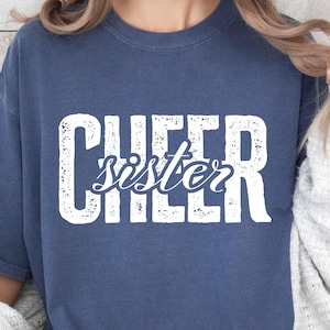 Cheer Sister SVG-PNG, Cheer Sister Shirt Svg, Cheerleader Svg, Cheer Svg, Cheerleading Sister Svg, Distressed, Cheerleader Sister Svg