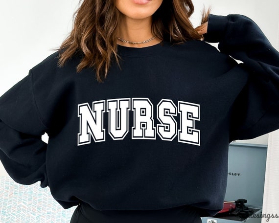Nurse SVG PNG, Varsity Nurse Svg, Nurse Shirt Svg, Nurse Sweatshirt Svg, Nurse Svg, Nurse Gift Svg, Nurse Appreciation Svg, Nurse Svg Files