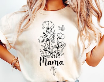 Floral Mama SVG, Wildflowers Mama Svg, Bouquet Svg, Mama Shirt Svg, Mother's Day Svg, Flower Mama Svg, Mama Floral Svg, Mama Svg, Floral Svg