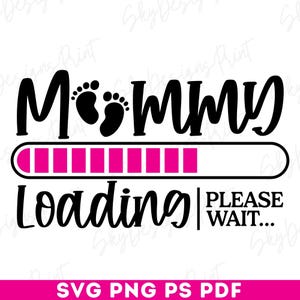 Es una niña, Mamá cargando SVG, Anuncio de bebé Svg, Embarazo Svg, Bebé niña Svg, Mamá embarazada Svg, Futura mamá Svg, Próximamente Svg