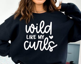 Wild Like My Curls SVG: Funny Kids Hair Quote (Digital Download)