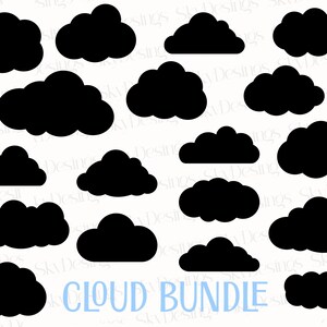 Cloud Svg Bundle Clouds Svg Clouds Clipart Sky Svg Cloud - Etsy Canada