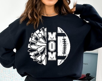 Football and Cheer Mom SVG, Football Mom Svg, Cheer Mom Svg, Cheerleader Mom Svg, Cheer Mom Shirt Svg, Football Mom Shirt, Football Svg Png
