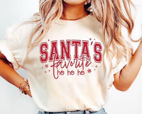 Santa's Favorite Ho Ho Ho SVG-PNG, Funny Christmas Shirt Svg, Christmas Party Svg, Holiday Svg, Christmas Sublimation, Funny Christmas Svg