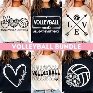 Volleyball SVG Bundle, Volleyball Shirt Bundle Svg, Volleyball Svg, Volleyball Mom Svg, Volleyball Team Svg, Volleyball Player Svg, Game Day