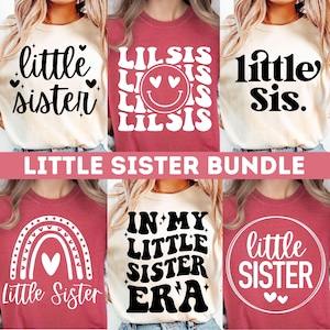 Little Sister SVG, Sister Svg, Little Sis Svg, Na Minha Era Little Sister Svg, Camiseta Little Sister Svg, Lil Sis Svg, Arco-íris Svg, Novo Bebê Svg