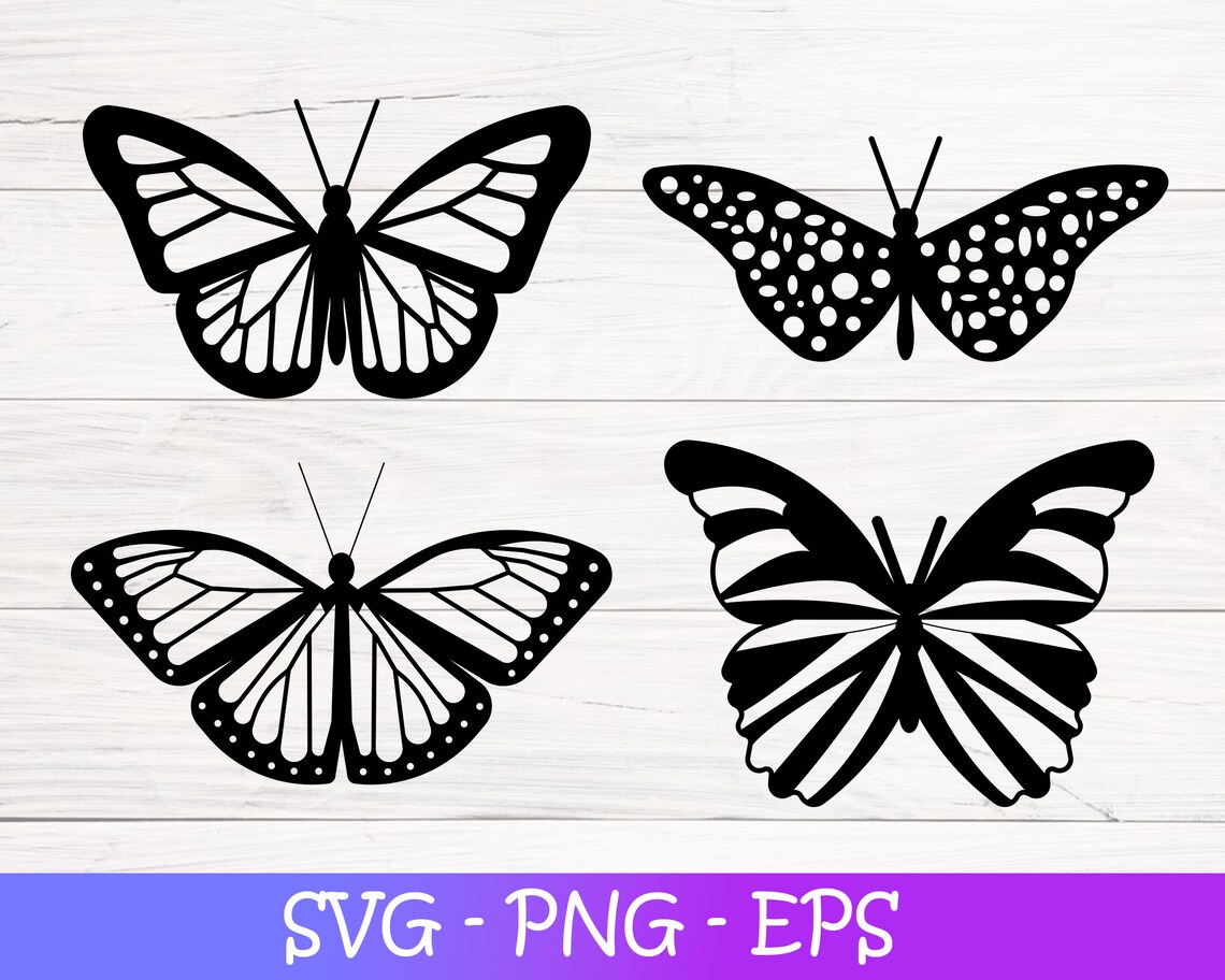 Butterfly SVG Butterfly Bundle SVG Files Butterfly Split - Etsy