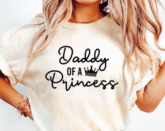 Papa d'une princesse SVG : design pour la fête des pères (téléchargement numérique)