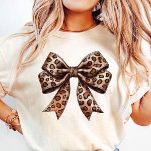 Leopard Kokette Bogen PNG, Leopard Bogen Png, Gepard Bogen Png, Leopardenmuster Png Png, Schleife Png, Trendige Png, Ästhetische Png, Herbst Kokette Bogen Png
