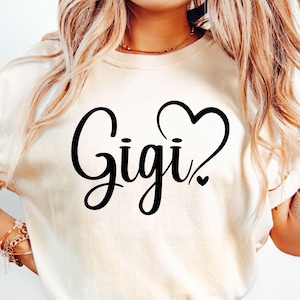 Gigi SVG, Gigi Heart Svg, Gigi Shirt Svg, Gigi Valentine Svg, Regalo per la festa della mamma, Nonna Svg, Beato Gigi, Love Gigi Svg, Il miglior Gigi Svg