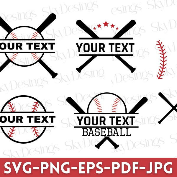 Baseball SVG Bundle, Baseball Bat Svg, Baseball Monogram Svg, Crossed Baseball Bats Svg, Baseball Laces Svg, Baseball Designs, Baseball Svg