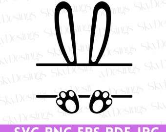 Easter Bunny SVG, Bunny Name Frame Svg, Bunny Svg, Easter Svg, Easter Monogram Svg, Bunny Monogram Svg, Rabbit Svg, Bunny Rabbit Svg