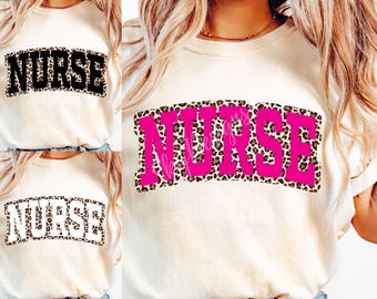 Nurse PNG, Leopard Nurse PNG, Nurse Shirt Png, Nursing Png, Nurse Life Svg, Nurse Cheetah Png, Nurse Sublimation Design, Nurse Leopard Print