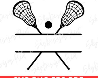 Lacrosse Sticks Monogram SVG, Lacrosse Split Name Frame Svg, Lacrosse Mom Svg, Lacrosse Player Svg, Lacrosse Team Svg, Lacrosse Shirt Svg