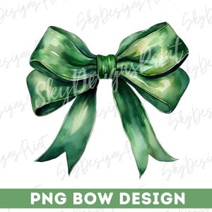 Coquette Green Bow PNG, Coquette Bow PNG, Green Bow Png, Watercolor Green Bow Png, Bow Png, Green Bow Clipart, Sublimation, Trendy Png