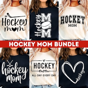 Hockey Mom SVG Bundle: Game Day Shirt Designs (Digital Download)