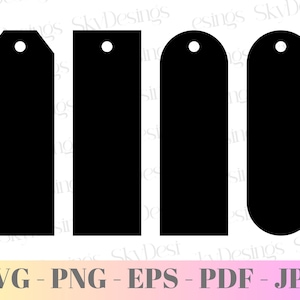 Plantilla de marcador SVG, marcador SVG, etiquetas de marcador, marcador imprimible, paquete de marcadores SVG, plantillas de marcador para Cricut