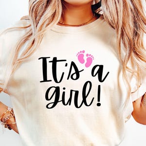 Es ist ein Mädchen SVG, Gender Reveal svg, Babymitteilungs svg, Gender Reveal Party svg, Babyparty-Svg, Baby-Mädchen-Svg, Schwangerschaftsmitteilung