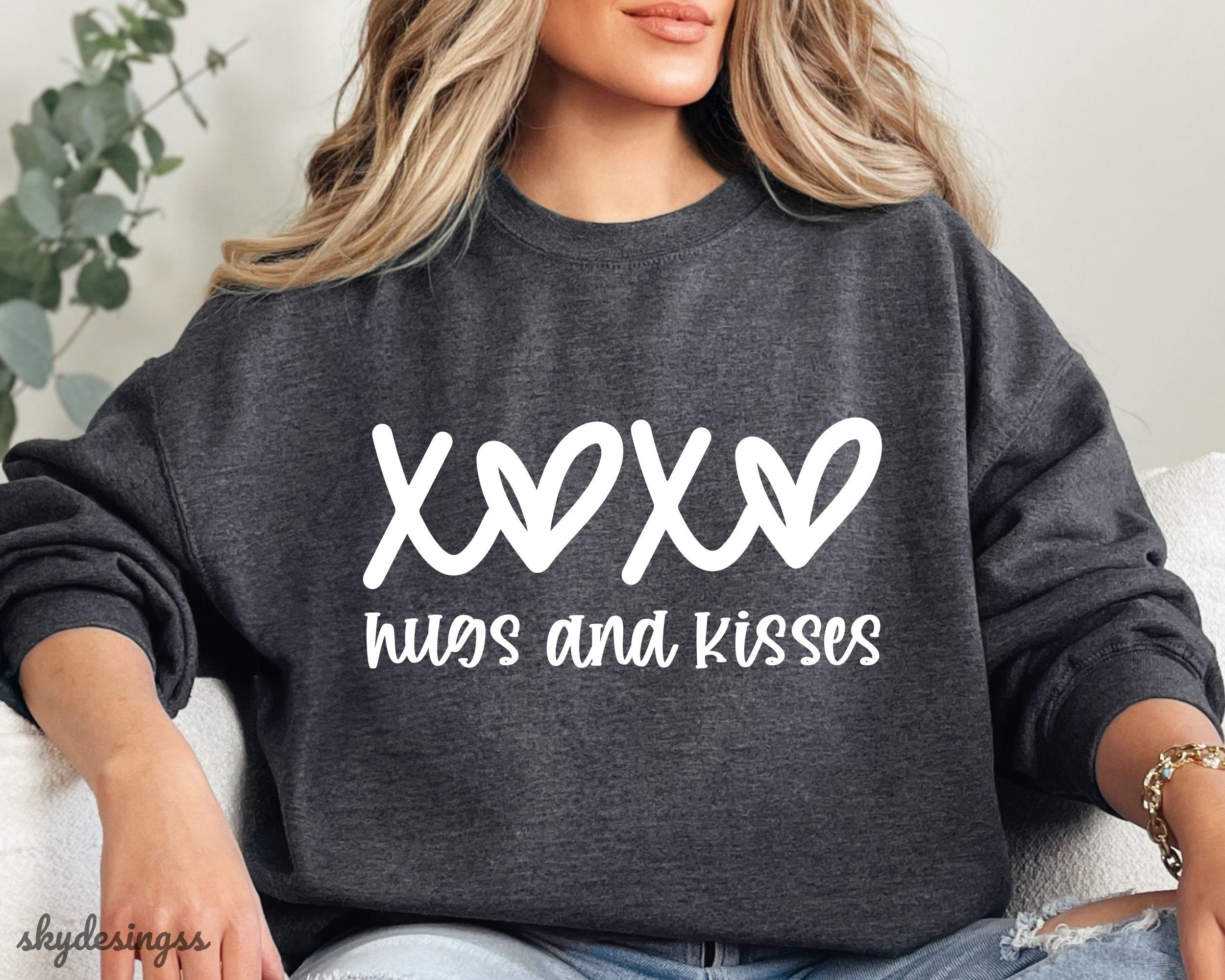 Hugs and Kisses SVG PNG, Xoxo Svg, Valentines Svg, Heart Svg, Love Svg ...