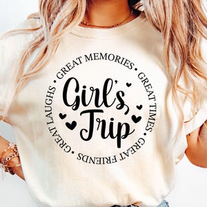 Meisjes reis SVG, meisjes reis Shirt Svg, meisjes weekend Svg, geweldige tijden, geweldige herinneringen Svg, weekendtrip, meisjes feest Svg, meisjes vakantie Svg