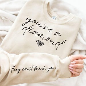 You&#39;re a Diamond SVG: Strong Women Inspirational Quote (Digital Download)