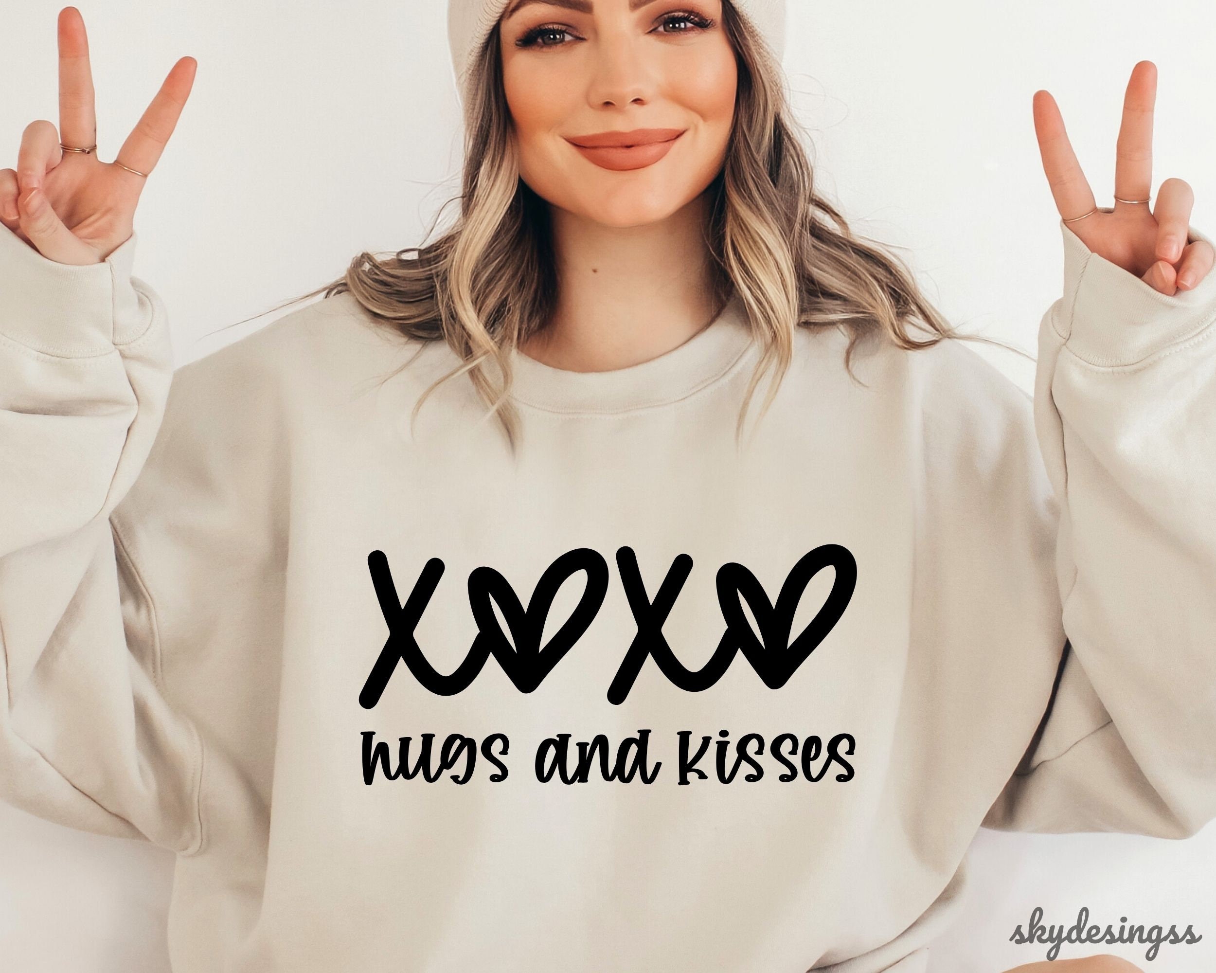 Hugs and Kisses SVG PNG, Xoxo Svg, Valentines Svg, Heart Svg, Love Svg ...