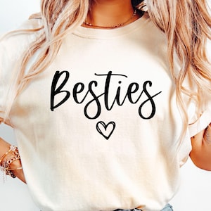Besties SVG, Bestie Svg, Mejores amigos Svg, Besties Shirt Svg, Besties Heart Svg, Amigos Svg, Amistad Svg, Mejores amigos Shirt Svg, Png