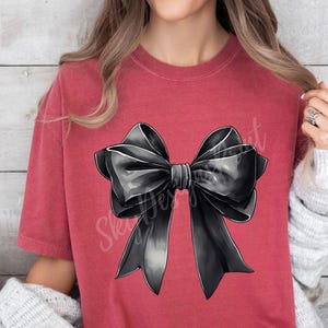 Coquette Black Bow PNG, Black Bow Png, Coquette Bow Png, Watercolor Black Bow Png, Bow Png, Black Bow Clipart, Black Ribbon Png, Trendy Png image 4