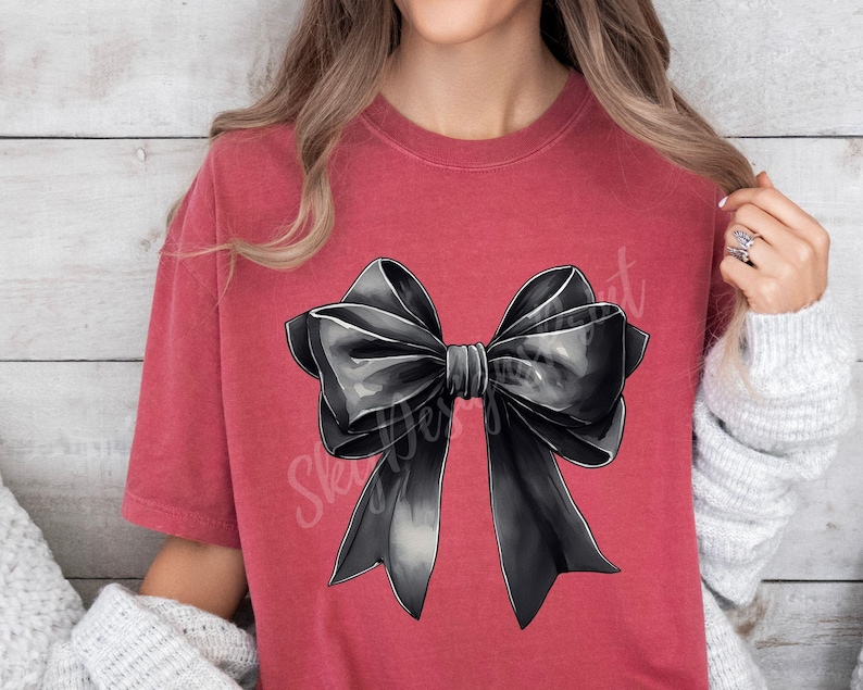 Coquette Black Bow PNG, Black Bow Png, Coquette Bow Png, Watercolor Black Bow Png, Bow Png, Black Bow Clipart, Black Ribbon Png, Trendy Png image 4