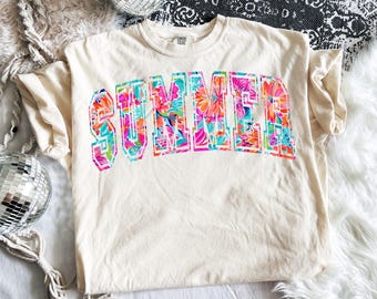 Floral Summer PNG, Preppy Summer Png, Summer Shirt Design, Retro Summer Png, Hello Summer Png, Floral Png, Beach Png, Summer Vibes Png