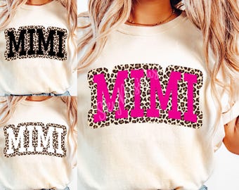 Mimi PNG, Leopard Mimi PNG, Mimi Shirt Png, Mimi Sublimation Design, Cheetah Print Png, Mother's Day Png, Mimi Leopard Png, Best Mimi Ever