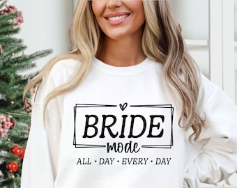 Bride Mode SVG, Bride Svg, Bridal Shower Shirt Svg, Bachelorette Svg, Bride Shirt Svg, Hen Party T-Shirt Svg, Wedding Svg, Bridal Party Svg