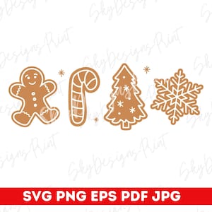 Weihnacht-Plätzchen SVG, Lebkuchen-Svg, Weihnachtsplätzchen-Backen-Svg, Baumkuchen, Zuckerstange-Svg, Lebkuchen-Mann-Svg, Weihnachtshemd-Svg