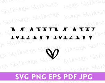 May include: Black and white graphic design featuring a heart and the letters A, T, and V repeated multiple times. The text "SVG PNG EPS PDF JPG" is at the bottom of the image.