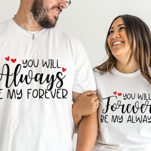 Siempre serás mi SVG para siempre, Siempre serás mi SVG para siempre, Parejas a juego Svg, Día de San Valentín Svg, Boda Svg, Aniversario Svg