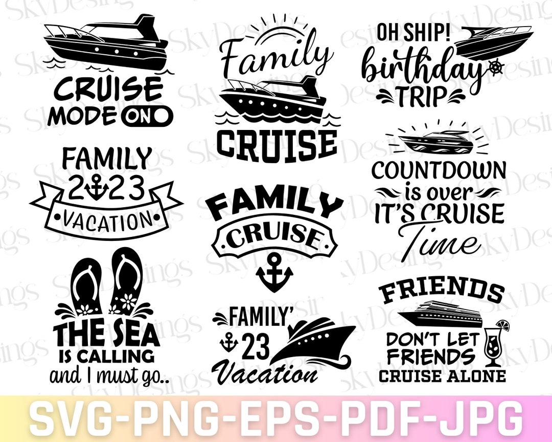 Family Cruise SVG Bundle, Cruise SVG, Family Vacation SVG, Cruise Ship ...