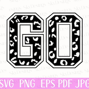 Go SVG, Go Leopard Svg, Go Leopard Print Svg, Football Go Leopard Svg