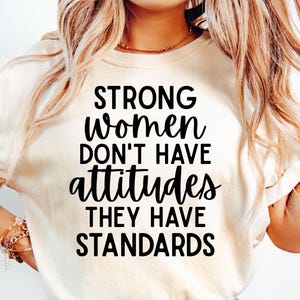 Starke Frauen haben keine Einstellungen, die sie haben Standards SVG, Starke Frau SVG, Inspirational SVG, Mama Frau Boss SVG, Png