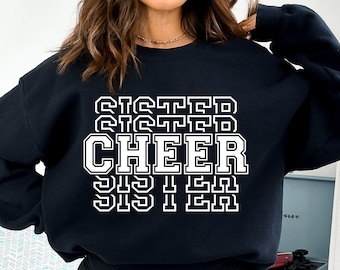 Cheer Sister SVG, Cheer Svg, Cheer Sister Shirt Svg, Cheerleader Sister Svg, Cheerleading Svg, Varsity, Stacked Svg, Cheerleader Svg Png