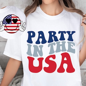 Fiesta en Estados Unidos SVG, Retro 4 de julio Png, 4 de julio Svg, 4 de julio Svg, Día de la Independencia Svg, Diseño de camiseta del 4 de julio, Usa Svg
