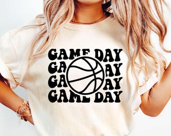 Diseño SVG para camiseta de baloncesto para el día del partido: Diseño para mamá (descarga digital)
