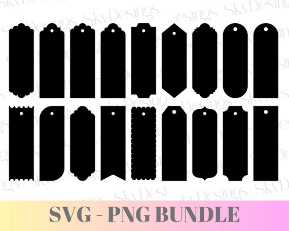 Bookmark SVG, Bookmark Template Svg, Bookmark Label Tags, Bookmark Printable, Bookmark Bundle Svg, Bookmark templates for Cricut
