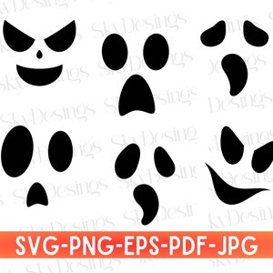 Ghost SVG Bundle, Ghost Svg, Halloween Svg, Spooky Season Svg, Halloween Shirt Svg, Cute Ghost Svg, Spooky Svg, Ghost Design, Ghost Png