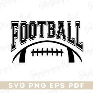 Football SVG, Personalized Football Svg, Half Football Svg, Football Shirt Svg, Football Season Svg, Custom Football Svg, Png