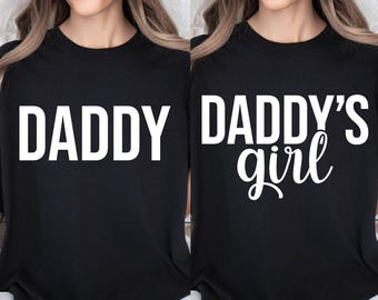Papa et fille SVG, SVG papa, fille SVG à papa, petite fille de papa, Svg de bébé fille, chemise assortie papa et fille Svg, Svg papa