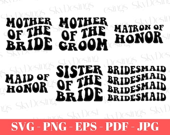 Bridal Party SVG Bundle, Bachelorette Party Svg, Bridal Shower Shirt Svg, Bride Svg, Hen Party Shirt Svg, Wedding Svg, Bride Team Svg