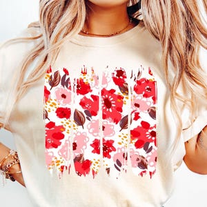 Boho Wildflowers PNG, Preppy Floral Brushstroke Png, Flower Png, Wildflowers Png, Summer Png, T-Shirt Design, Spring Flowers Png, Floral Png