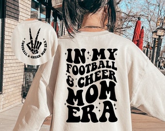 Football and Cheer Mom Era SVG, Cricut Cut Files (Digital Download)